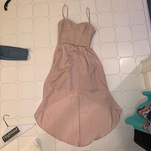 Blush midi dress